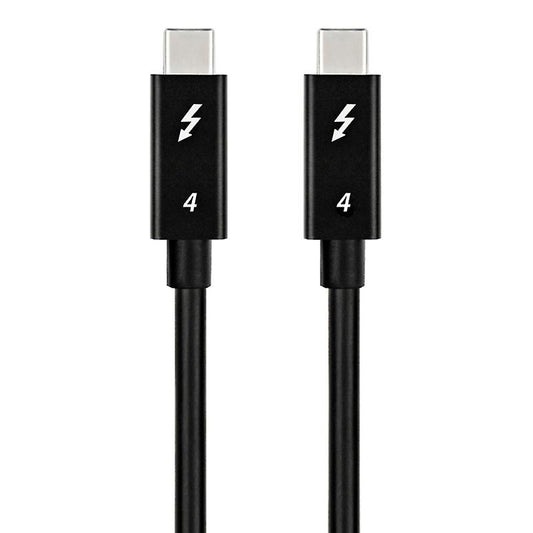 NÖRDIC TB4-025 USB-C to USB-C cable - Thunderbolt4 - PD100W - 40 Gbps - 8K - 25cm - Black