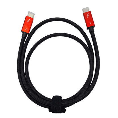 NÖRDIC TB4-052 Thunderbolt 4 USB-C - 40 Gbps - 100 W charging - 8K video compatible with USB 4 - Thunderbolt 3 - 50cm - Red