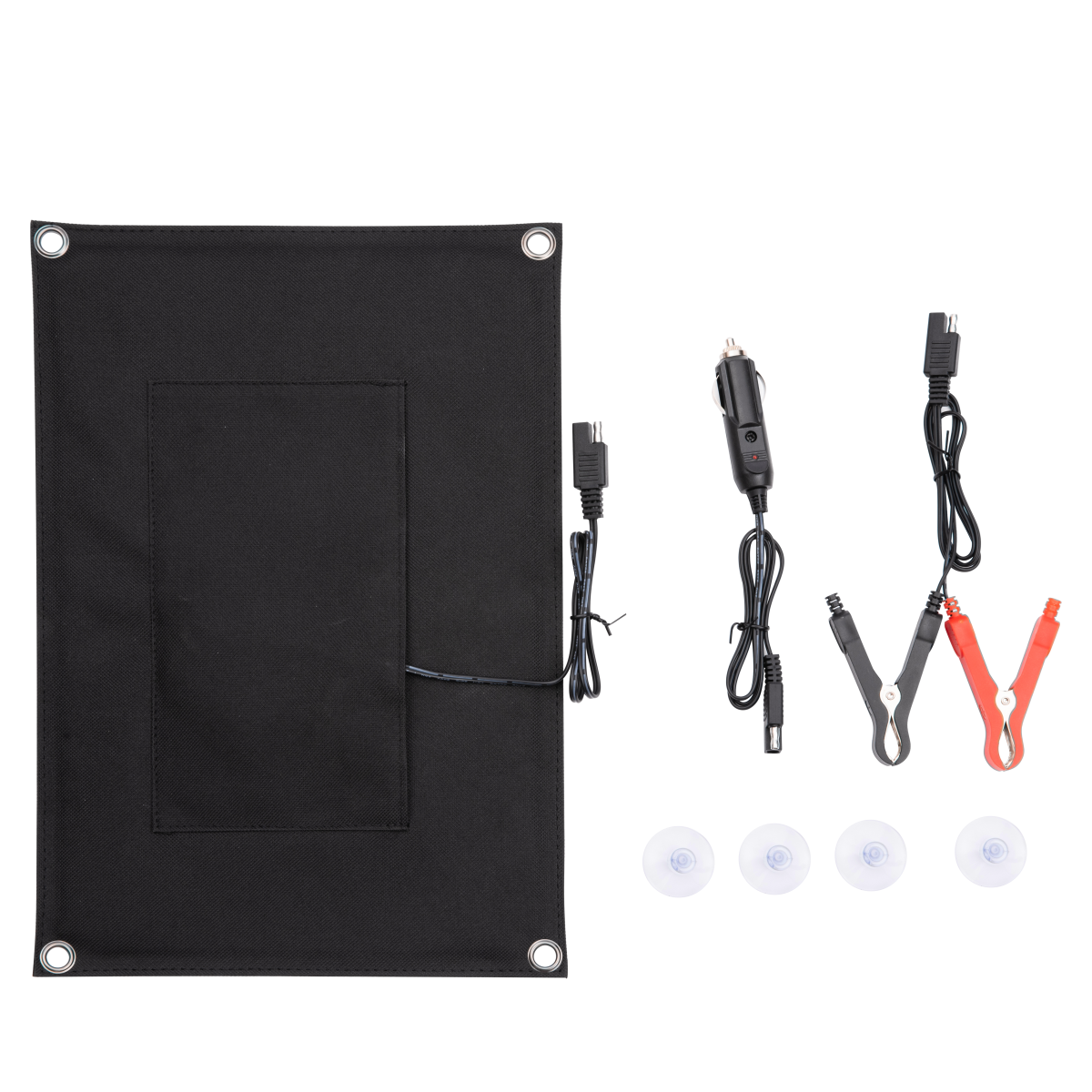 Technaxx TX-209 - Solar Trickle Charger - 12V - 10W - Built-in Diode - Suction Cups - Compact Design