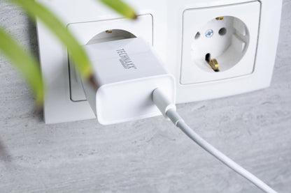 Technaxx TX-196 USB-C Snellader - 20W - Smart charging - 3x Sneller -  Wit