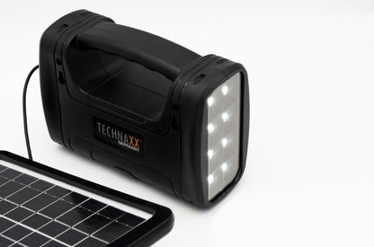 Technaxx TX-199 Solar Power Kit - 3W - Rechargeable - 5 Meter Cable - Black