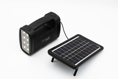 Technaxx TX-199 Solar Power Kit - 3W - Rechargeable - 5 Meter Cable - Black