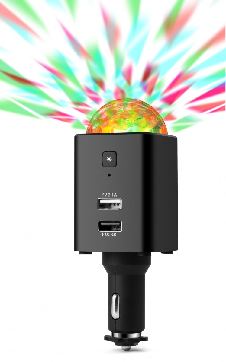 Technaxx TX-159 (4908) Disco Mobiel-Auto Lader - Zwart