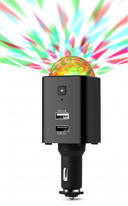 Technaxx TX-159 (4908) Disco Mobiel-Auto Lader - Zwart