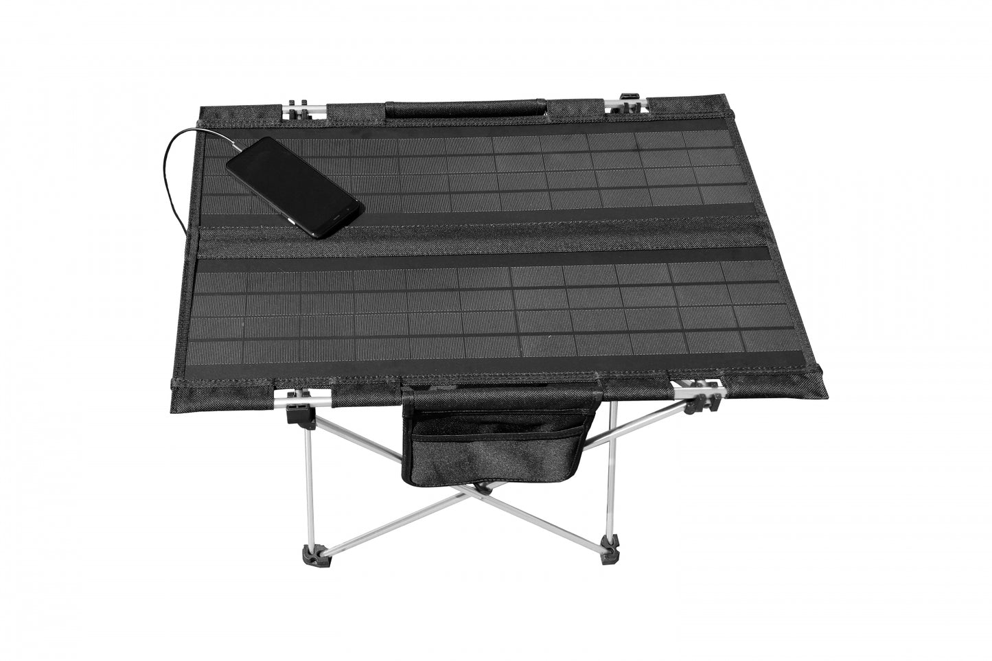Technaxx TX-251 Campingtafel inklapbaar - Solar - 20W - USB-A, USB-C Poort - (L) 60,8 x (B) 40,5 x (H) 42,0 cm