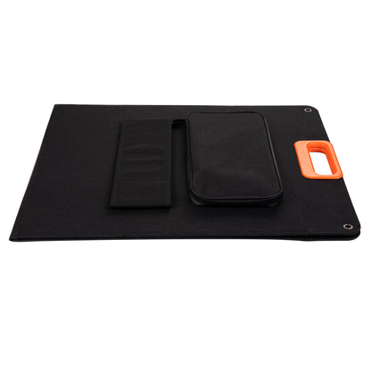 Technaxx TX-206 Solar Panel - Foldable - Portable - 100W - Outdoor - 18V - Black