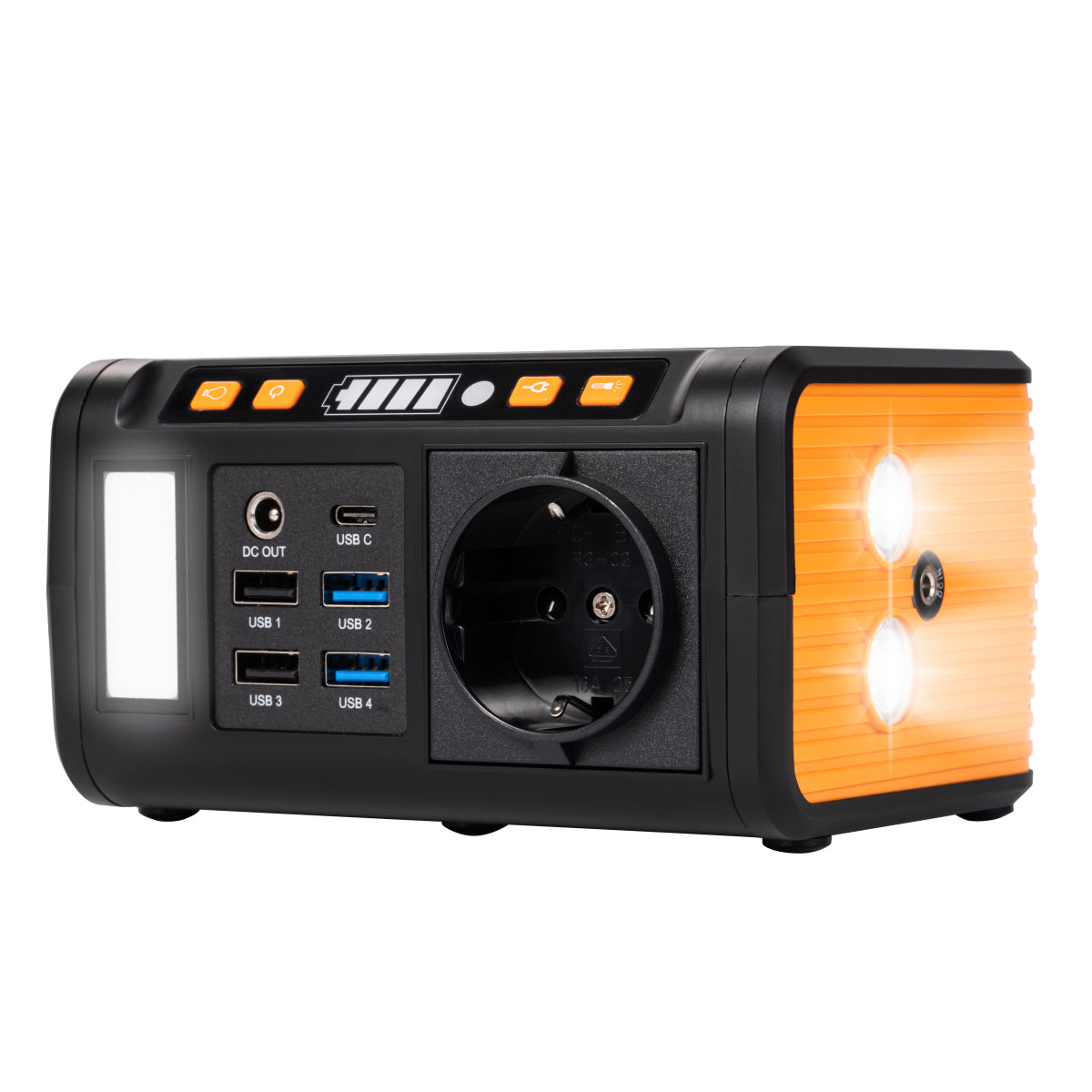 Technaxx TX-205 Powerstation - Draagbaar - Mini energiecentrale - 80W - 4x USB-A - 1x USB-C PD 18W