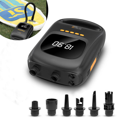 Technaxx TX-266 SUP Luchtpomp met Powerbank - 7500 mAh Batterij - Tot 20 PSI - 12V Auto-adapter