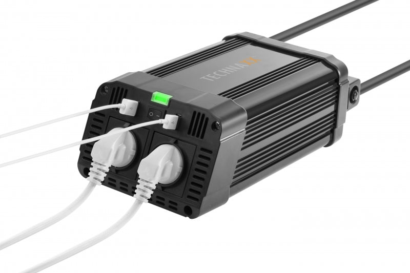Technaxx 1200W TE16 netvoeding & inverter, Binnen, Zwart