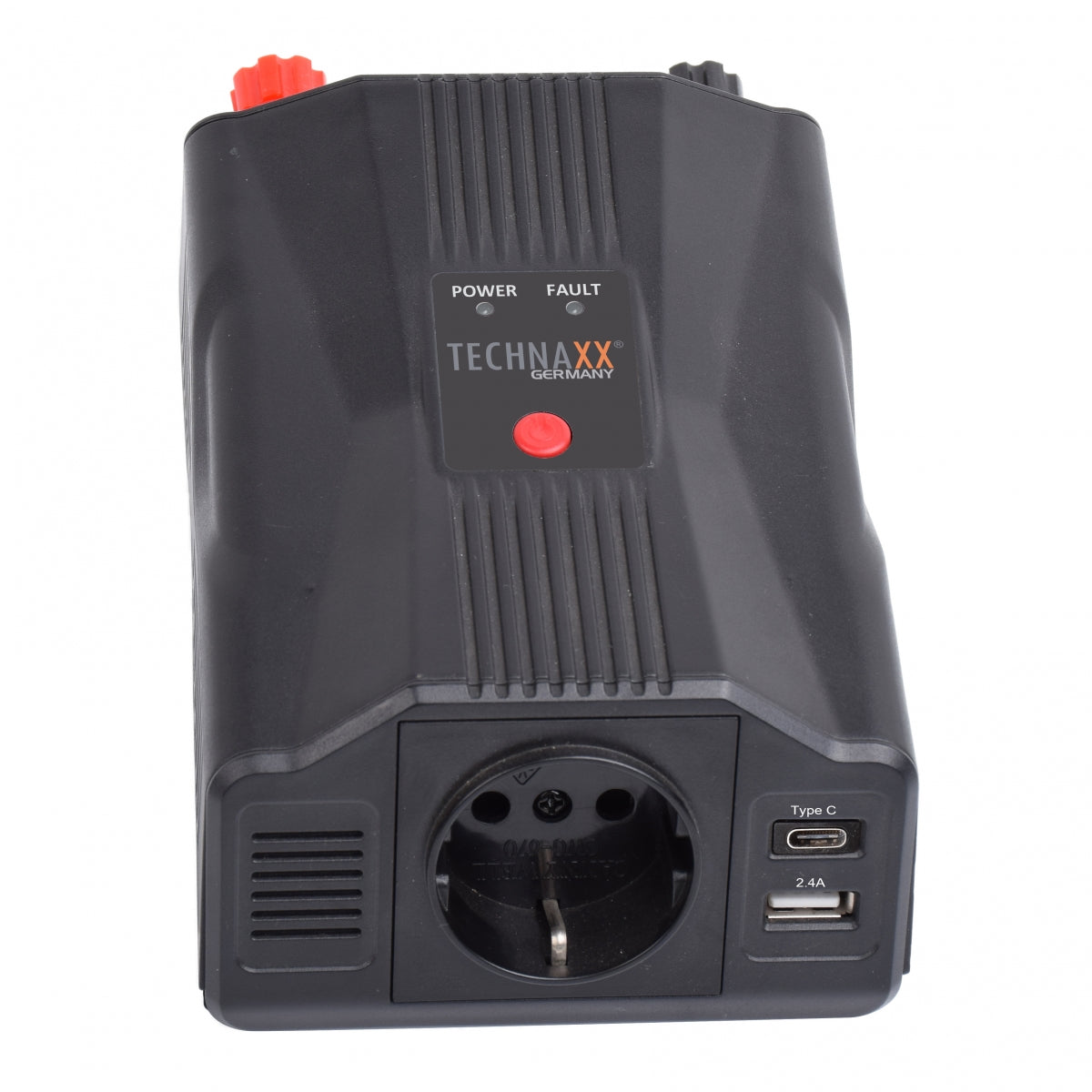 Technaxx TE24 Omvormer 300W  - USB-A  - USB-C  - Zwart