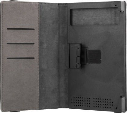 DELTACO TPF-1212 Universal tablet cover 7'', Card holder, 360° Rotatable, Spring Lock, Black