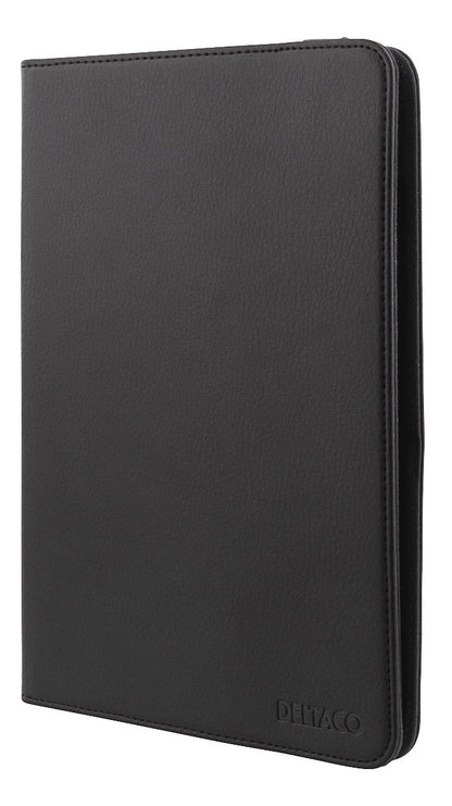 DELTACO TPF-1224, Universele tablet cover, 7 / 8 ", geïntegreerde standaard, 360 graden draaibaar, Zwart