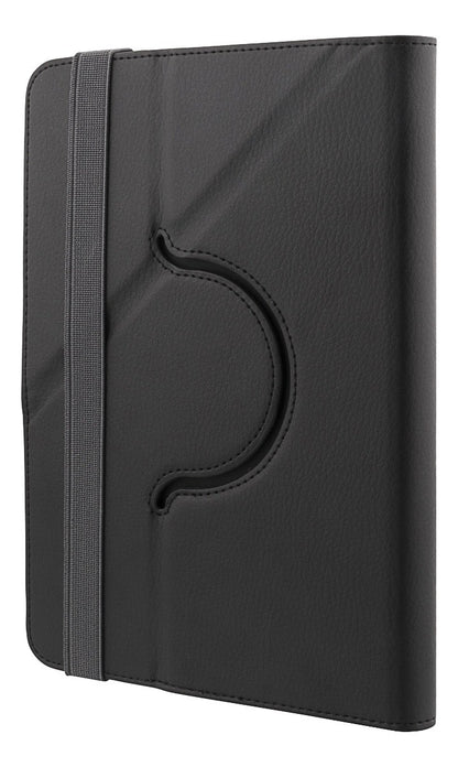 DELTACO TPF-1224, Universele tablet cover, 7 / 8 ", geïntegreerde standaard, 360 graden draaibaar, Zwart