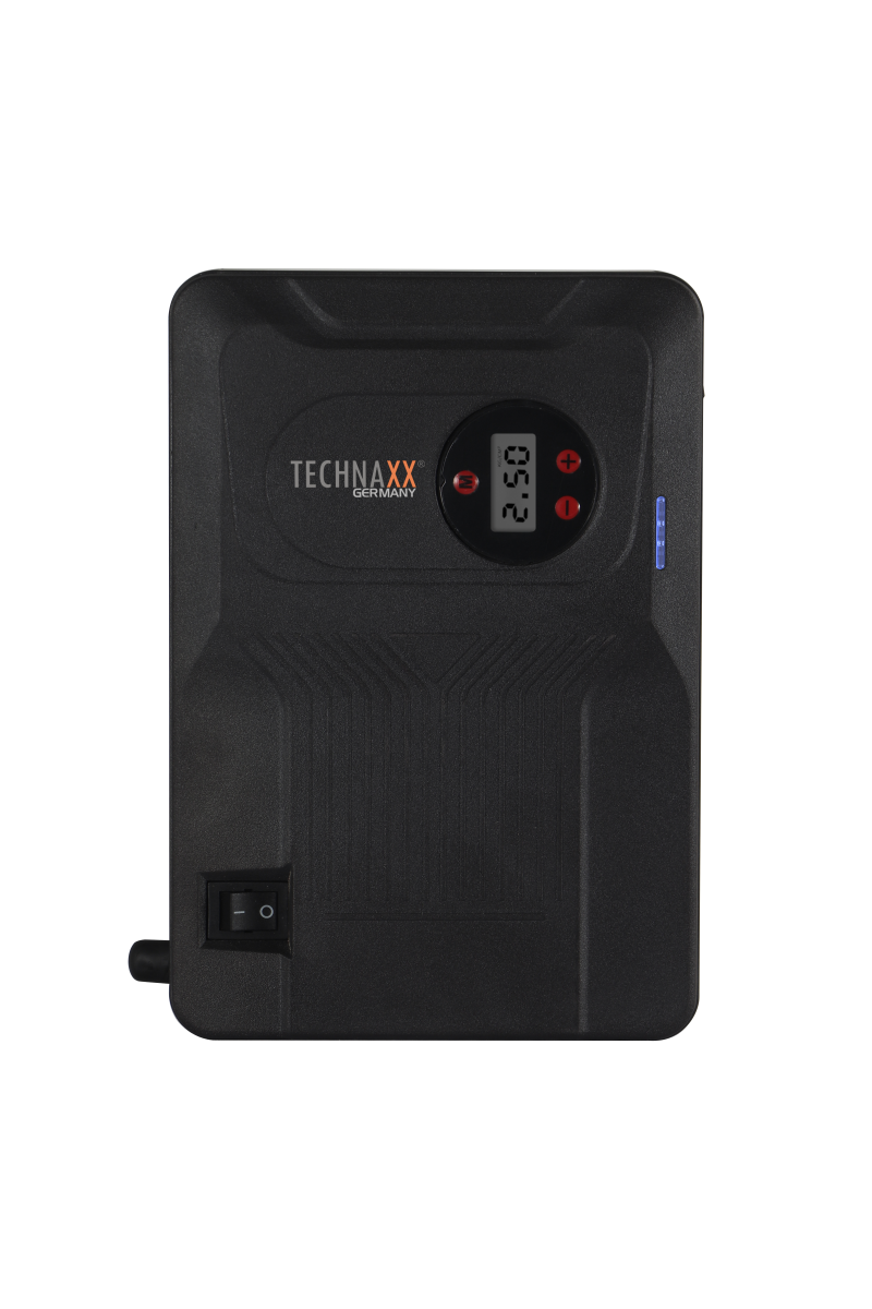 Technaxx TX-219 - 4 in 1 Multifunctionele Accustarter, Compressor en Powerbank - 14000mAh Batterij - LED lamp - 3.5Bar Compressor - USB uitgangen - Zwart