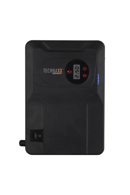 Technaxx TX-219 - 4 in 1 Multifunctionele Accustarter, Compressor en Powerbank - 14000mAh Batterij - LED lamp - 3.5Bar Compressor - USB uitgangen - Zwart