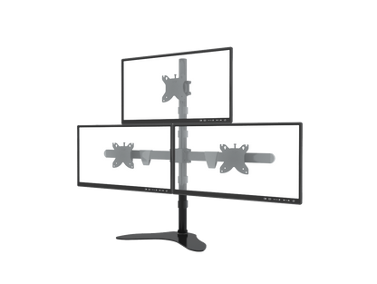 Verticale Verstelbare Bureausteun U3 (Triple monitoren steun)