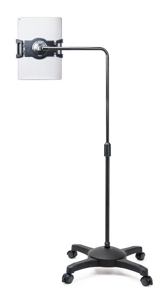 AIDATA US-2124RB, Lounge Universele vloerstandaard voor Tablet, op wielen, 7-10 ", zwart