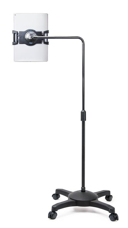 AIDATA US-2124RB, Lounge Universele vloerstandaard voor Tablet, op wielen, 7-10 ", zwart