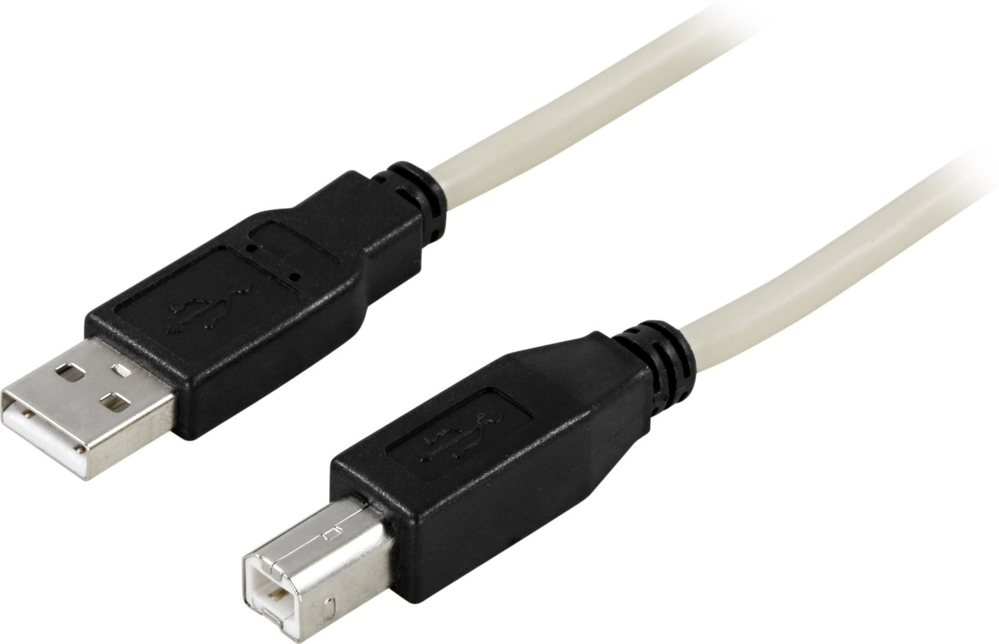 DELTACO USB-250, USB 2.0, A/B, USB A - USB B, Male/Male, printer cable, 5 meters