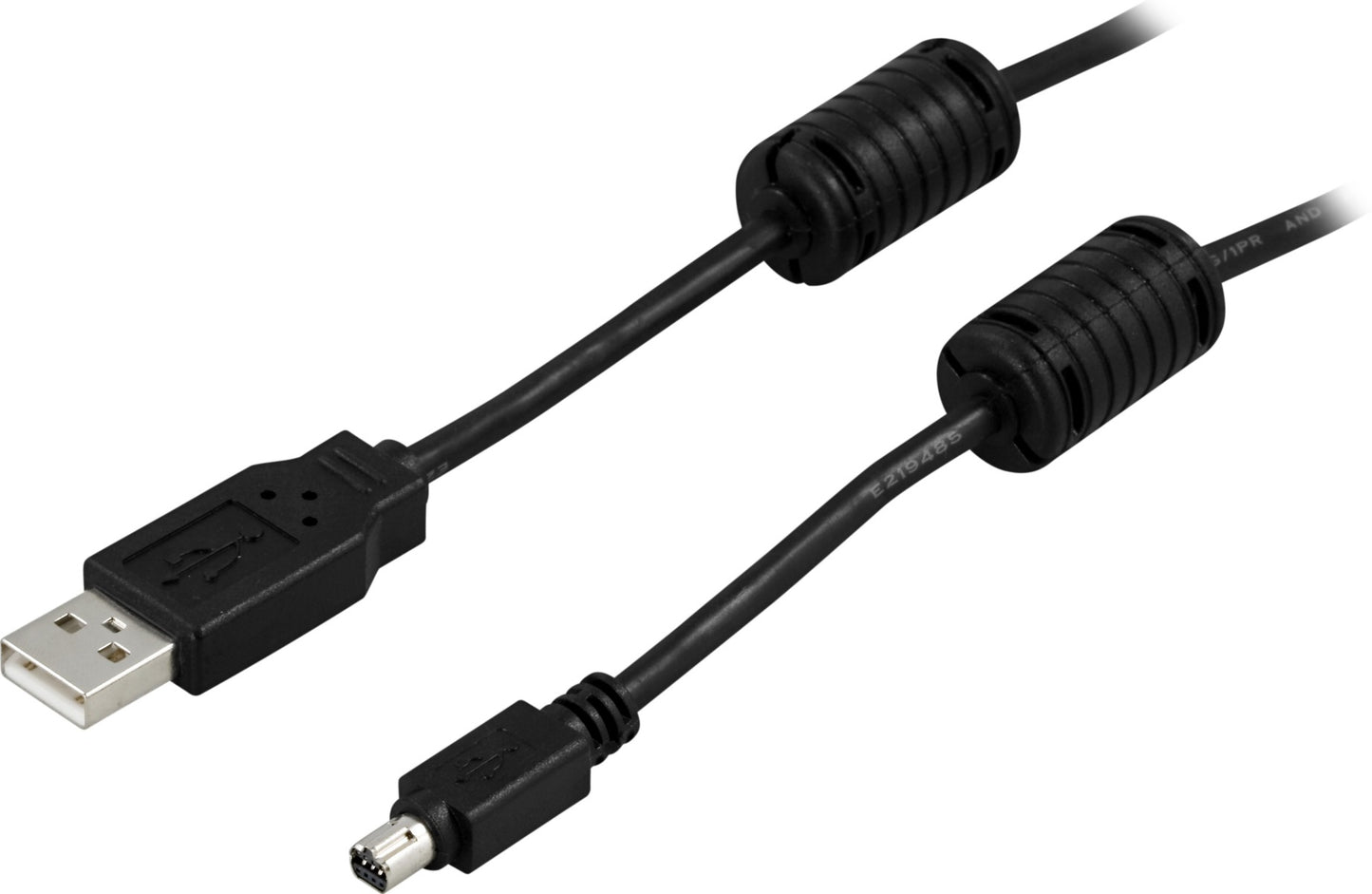DELTACO USB-503, USB 2.0 kabel USB-A naar MINI USB 8-pin (m/m) – 2 meter – zwart