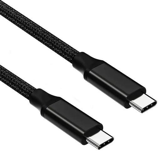 NÖRDIC USBC-N1014 USB-C naar USB-C kabel - USB3.2 Gen2 - PD100W - 10Gbps - E-marker - 2m - Zwart