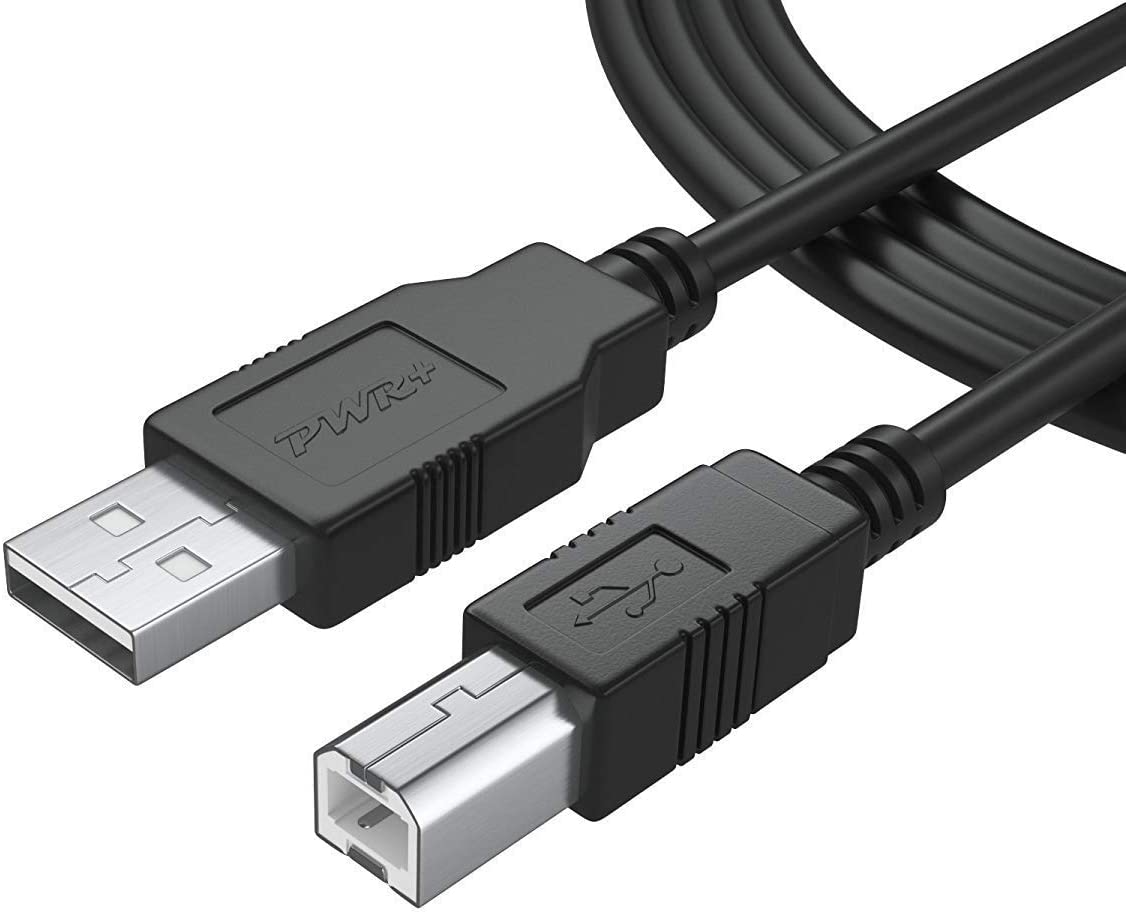 NÖRDIC USB2-108 USB-A naar USB-B kabel - USB2.0 - 1m - Zwart