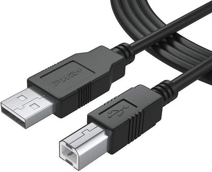 NÖRDIC USB2-108 USB-A naar USB-B kabel - USB2.0 - 1m - Zwart