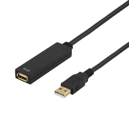 DELTACO USB2-EX15M Hi-Speed active USB 2.0 verlengkabel - 15 meter