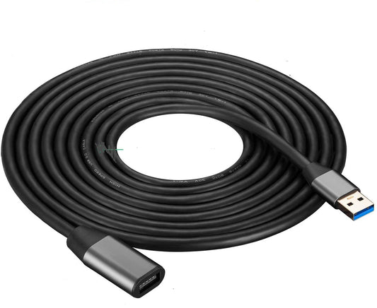NÖRDIC USB3-EX11 USB Actieve verlengkabel 3.1 - 5Gbps - 10m - Zwart