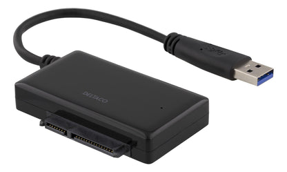 DELTACO USB3-SATA6G2 USB naar SATA adapter voor 2,5" harde schijven - USB 3.0 - SATA 3.0 - Tot 2 TB