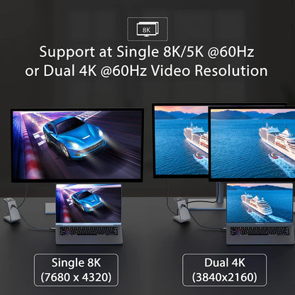 NÖRDIC USB4-250 USB-C naar USB-C kabel - USB3.2 Gen2 - PD100W - 40Gbps - 8K - 2,5m - Zwart