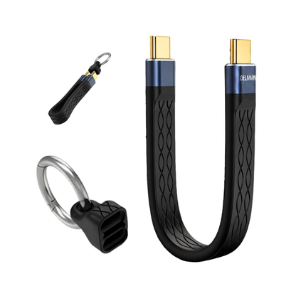 Delmark 13cm USB-C kabel - Sleutelhanger