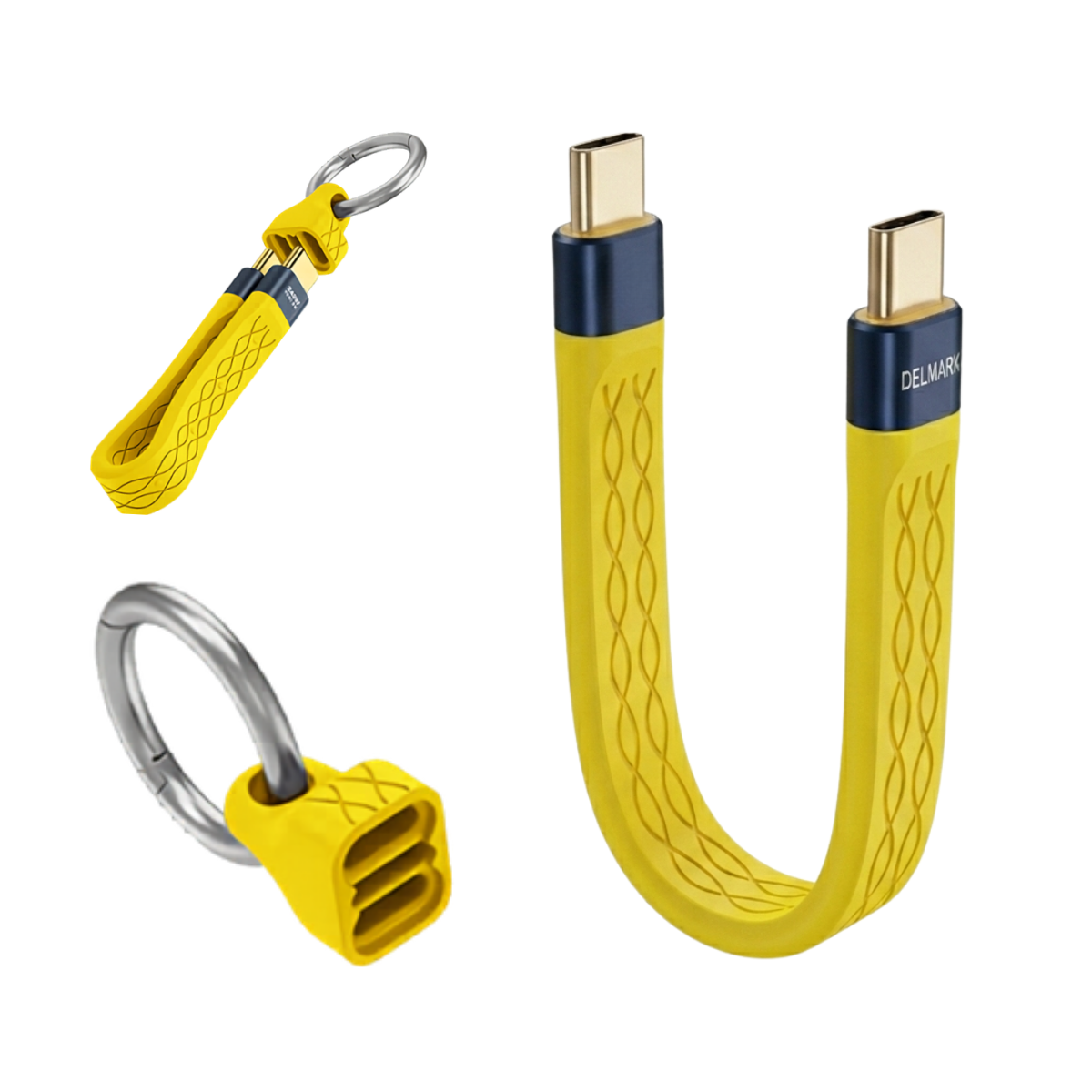 Delmark 13cm USB-C kabel - Sleutelhanger