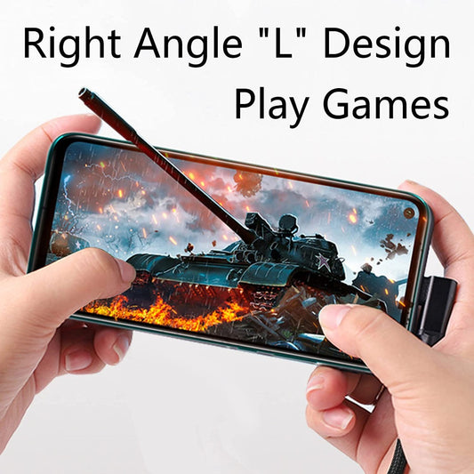 NÖRDIC USBC-126 - Haakse aansluiting - USB-C naar USB-C kabel - 60W - Zwart - 2m