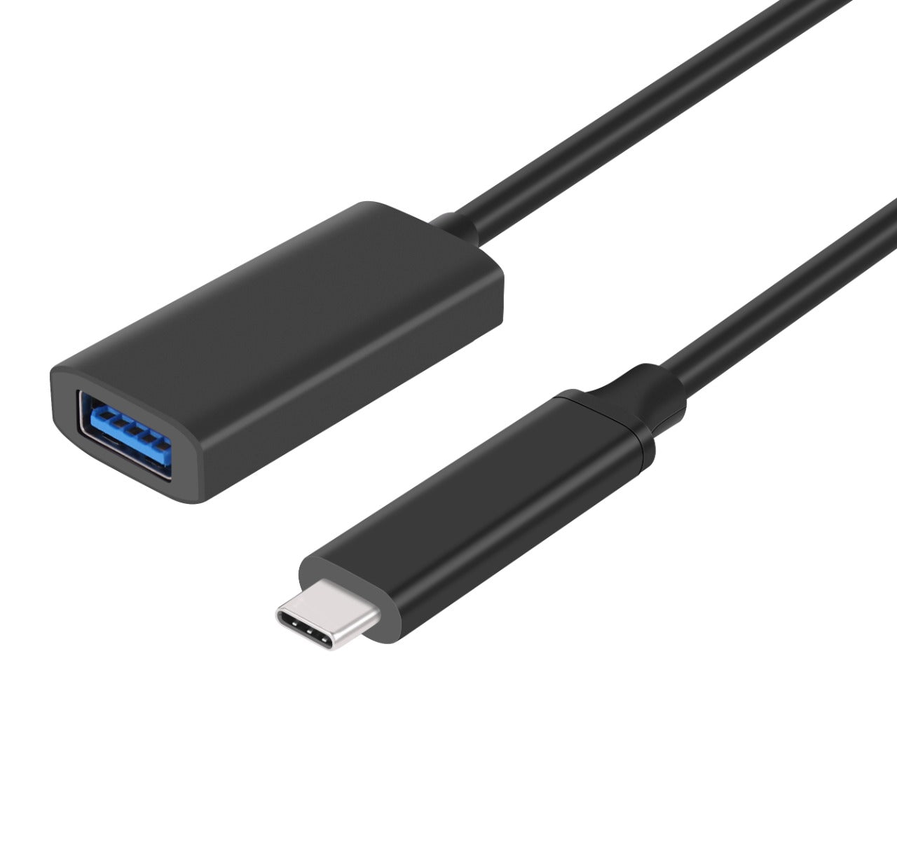 NÖRDIC USBC-402 Active USB-C to USB-A extension cable - Male to female - 3.2 Gen 2 - 10Gbps - 5 m - Black