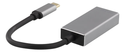 DELTACO USBC-DP2 USB-C naar DisplayPort adapter - 3840x2160 in 60Hz - Space grey