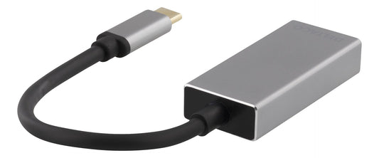 DELTACO USBC-DP2 USB-C naar DisplayPort adapter - 3840x2160 in 60Hz - Space grey
