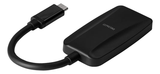 Deltaco USBC-DP8K USB-C naar DisplayPort adapter - 8K 30Hz - Zwart