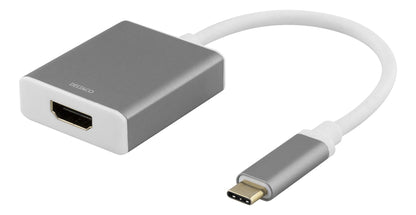 DELTACO USBC-HDMI9 USB-C naar HDMI adapter - 4K 60Hz - DisplayPort Alt Mode - 7.1 Surround Sound