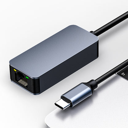 NÖRDIC USBC-LAN USB-C naar RJ45 adapter - 2,5Gbps - Thunderbolt 3 en 4 - Space Gray