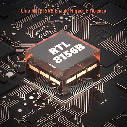 NÖRDIC USBC-LAN USB-C naar RJ45 adapter - 2,5Gbps - Thunderbolt 3 en 4 - Space Gray