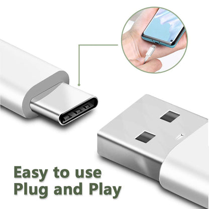 NÖRDIC USBC-N1000 - USB C 2.0 to USB A cable - 480Mbps - 50cm - White