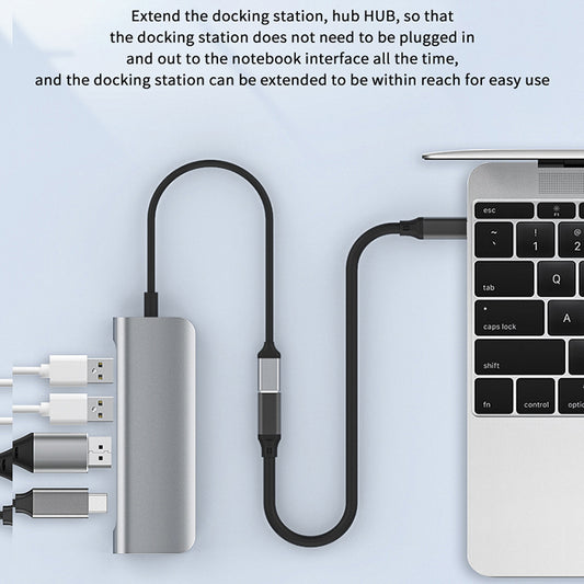 NÖRDIC USBC-N1167 USB-C naar USB-C verlengkabel - USB3.2 Gen2 - PD100W - 10Gbps - 1.5m - Zwart
