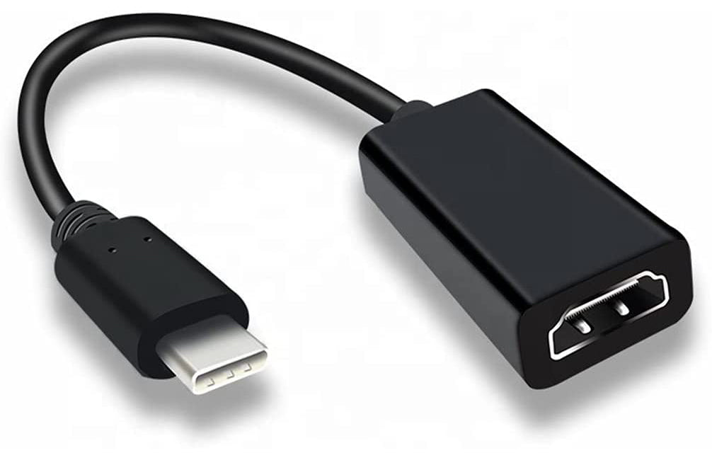 NÖRDIC USBC-N1192 USB-C naar HDMI adapter - 4K30Hz - 10cm - Zwart
