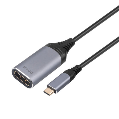NÖRDIC USBC-N1202 USB-C naar DisplayPort 1.4 adapter - 8K30Hz - 32,4Gbps - 20cm - Zwart