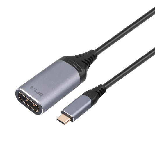 NÖRDIC USBC-N1202 USB-C naar DisplayPort 1.4 adapter - 8K30Hz - 32,4Gbps - 20cm - Zwart