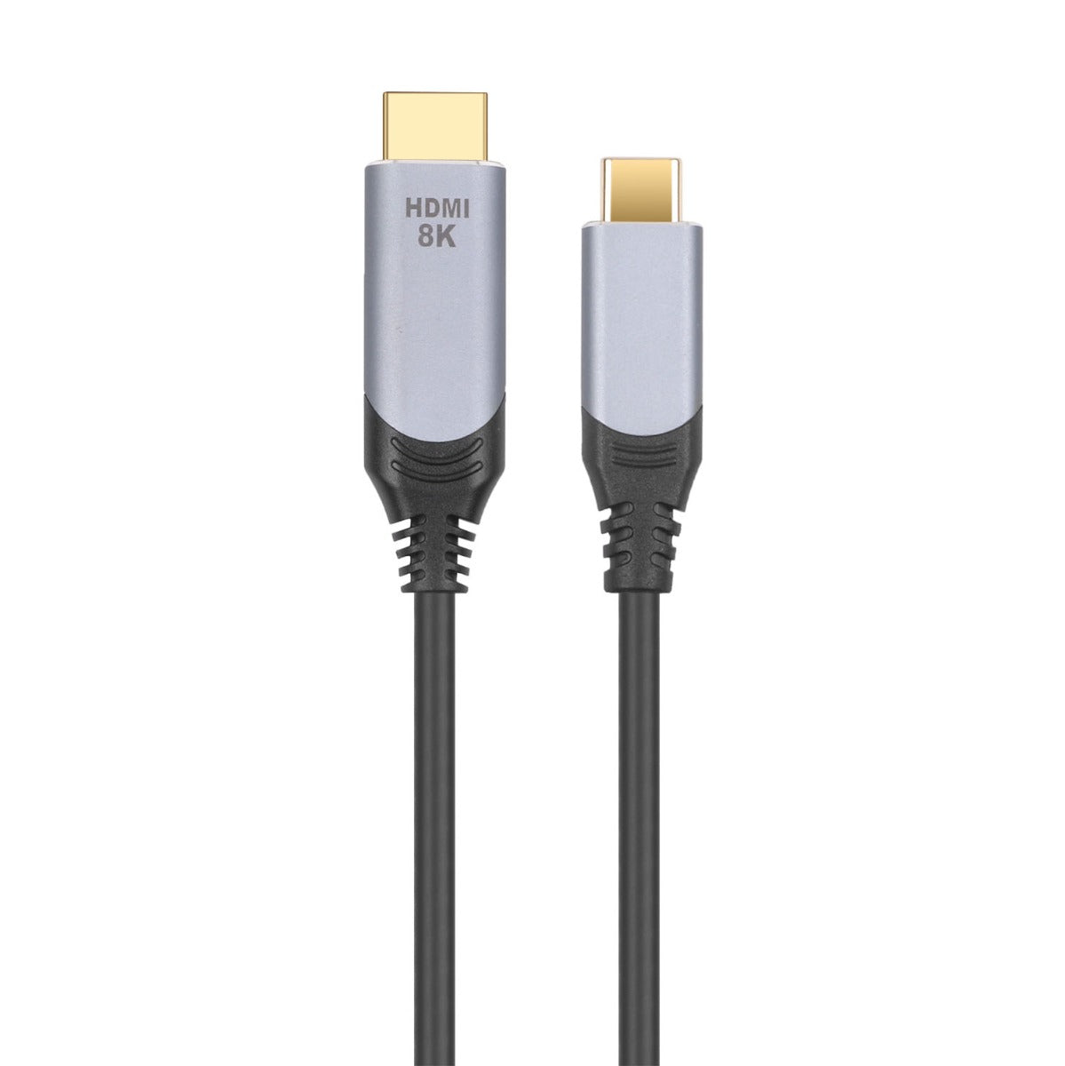NÖRDIC USB-C naar HDMI kabel - 2.1 8K30Hz - 48Gbps - Thunderbolt 3 en 4 - 1m - Zwart