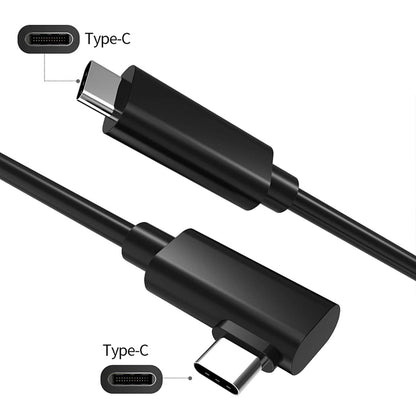 NÖRDIC USB-C naar USB-C - USB3.2 Gen1 - Geschikt voor Oculus Quest / Quest 2 VR bril - 5m - Zwart