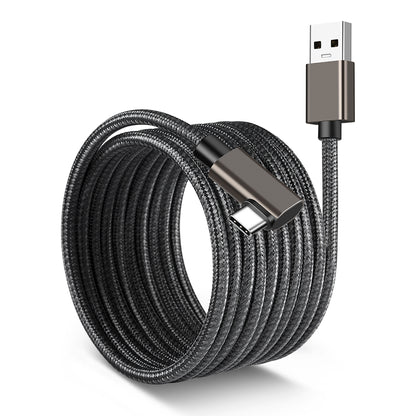 NÖRDIC VR Link kabel - USB-C naar USB - USB3.2 Gen1 -Geschikt voor Oculus Quest 2 VR bril - 5m - Wit