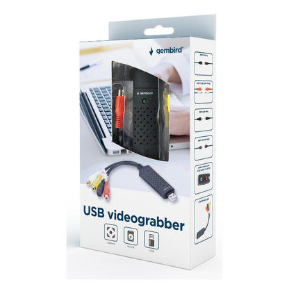 Gembird USB Video grabber - Videobanden Digitaliseren - Incl. scart adapter - VHS Digitaliseren